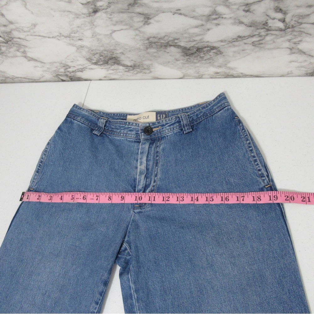 Gap Y2K Vintage Retro Cut Denim Capri Jeans Size 4 - Picture 12 of 17